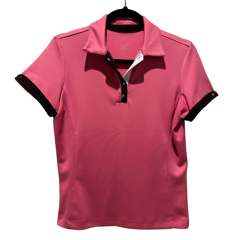 Tail Pink Short Sleeve Fitted Golf Polo Top